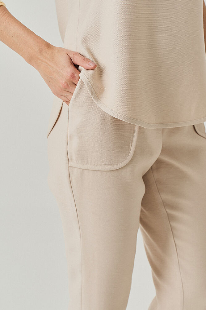 Calça Misto Viscose Nativa Botão Barra miniatura 2