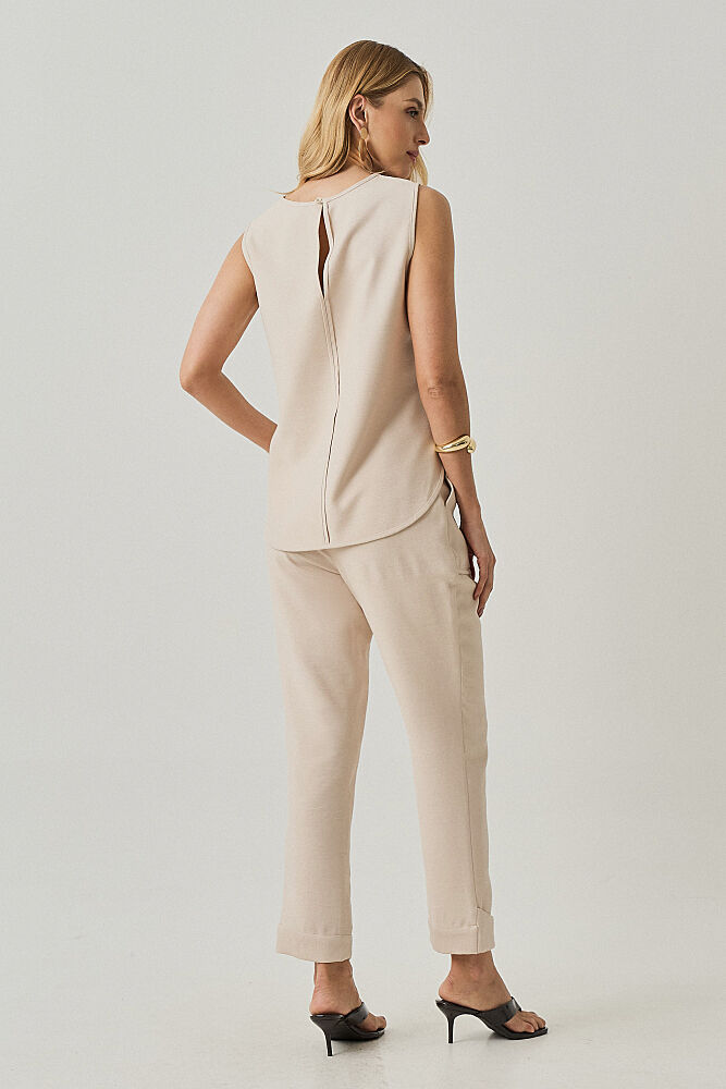 Calça Misto Viscose Nativa Botão Barra miniatura 4