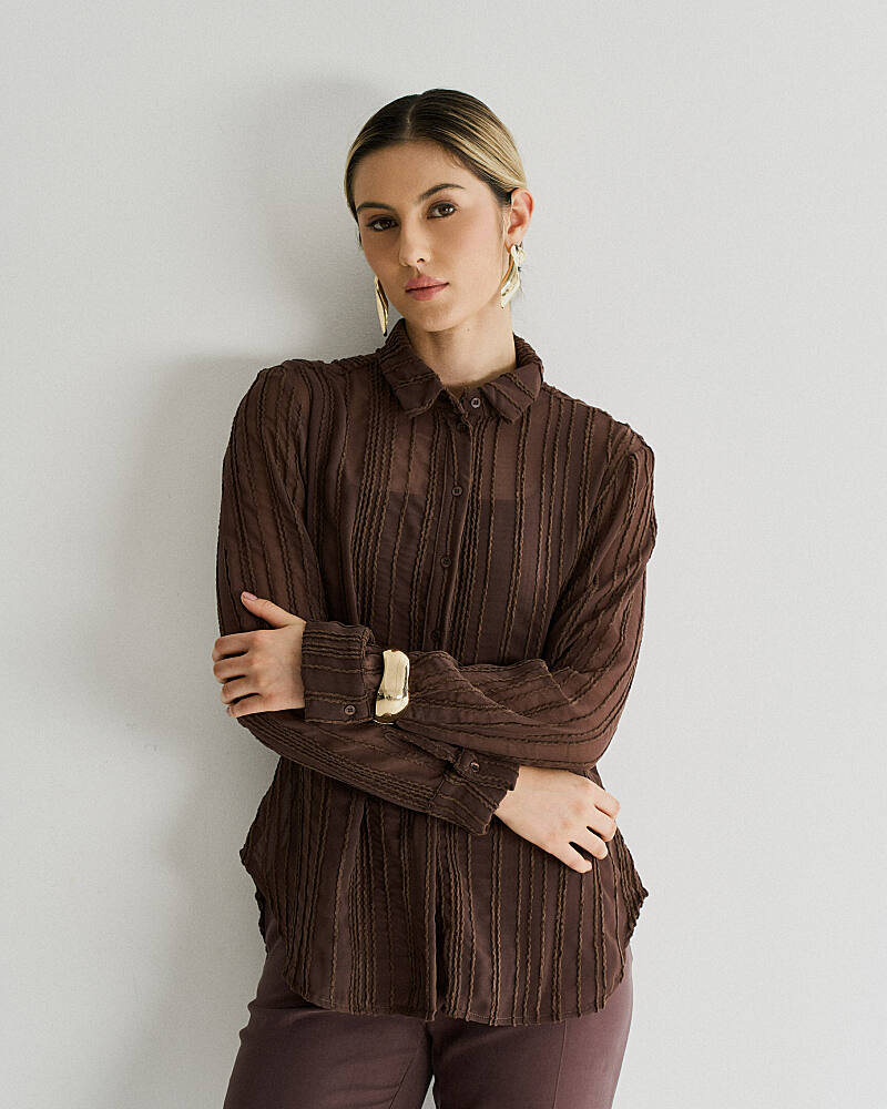 Camisa Crepe Texturizado Montana