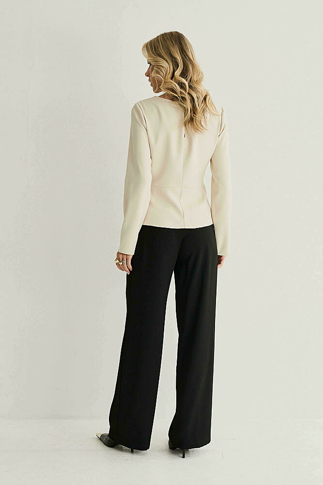 Blusa Crepe Lia Det. Pregas Cintura miniatura 3