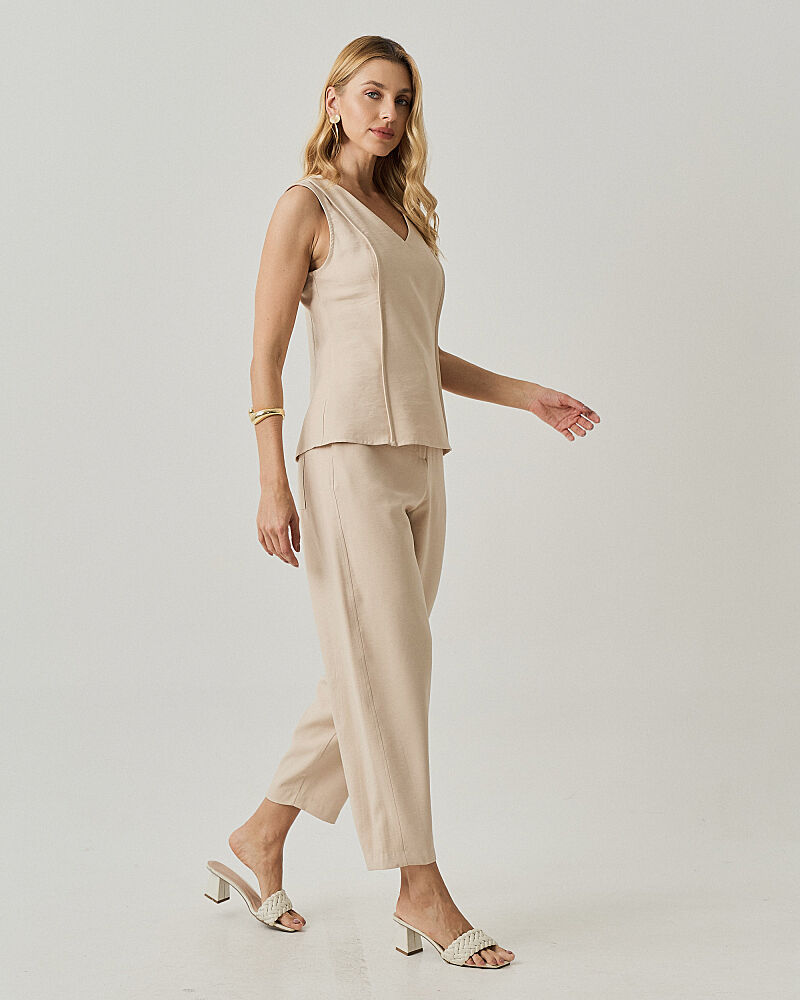 Calça Misto Viscose Marella Barrel