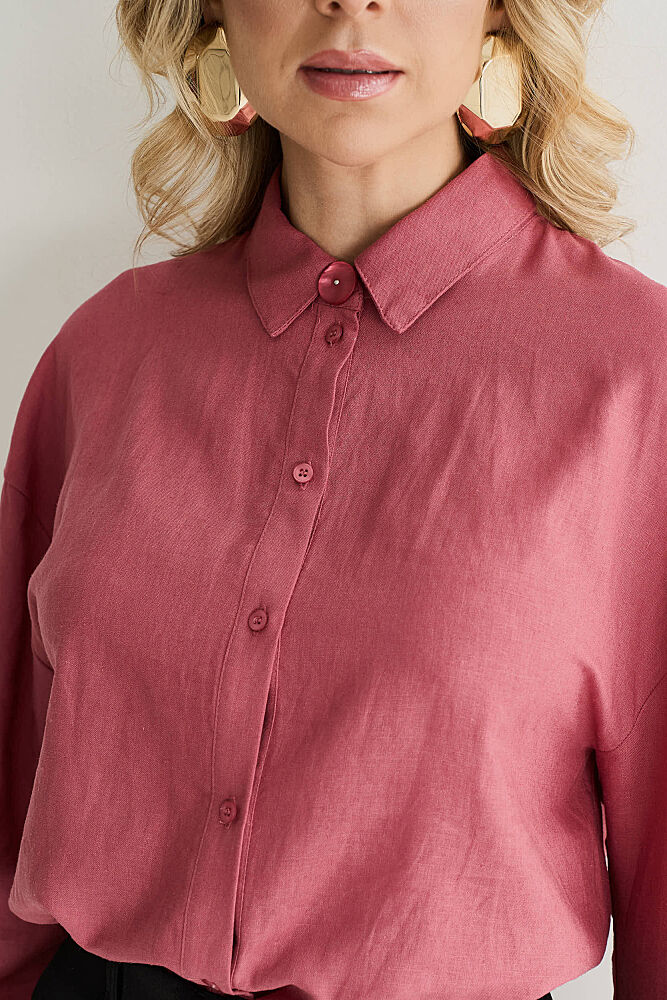 Camisa Viscolinho Nassau Det. Botão miniatura 3