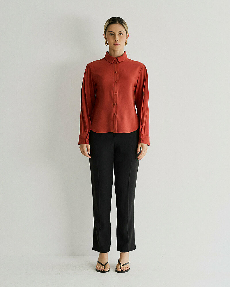 Camisa Mayfair Saly Com Det. Botão Forrado