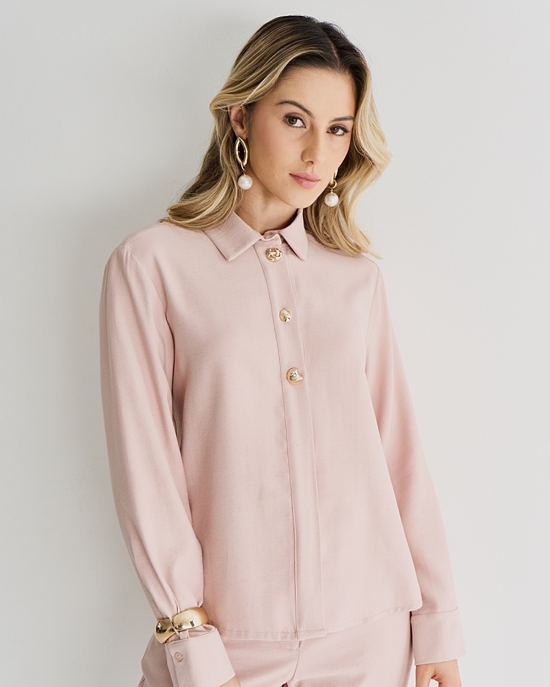 Blusa Mayfair Videira Det. Botão 1