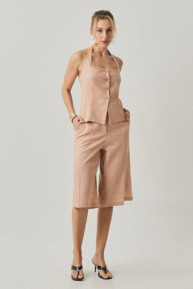 Bermuda Viscolinho Oceane Oversize 1