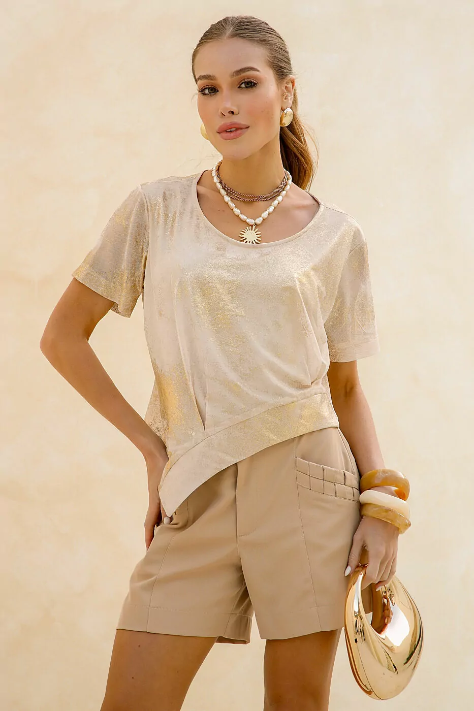 Namine - blusa det/assimétr - 3242
