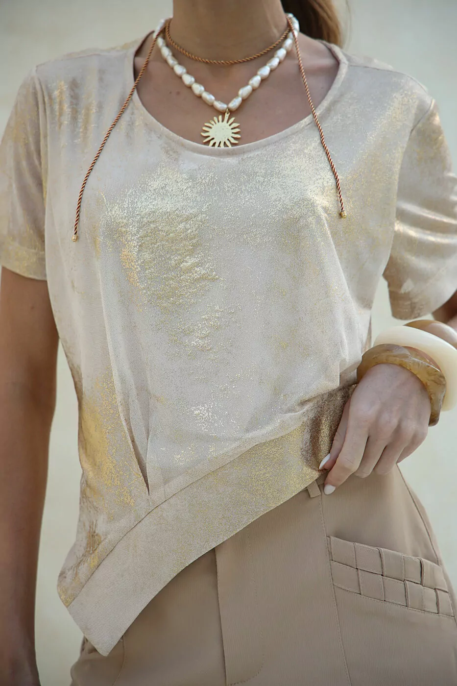 Namine - blusa det/assimétr - 3242