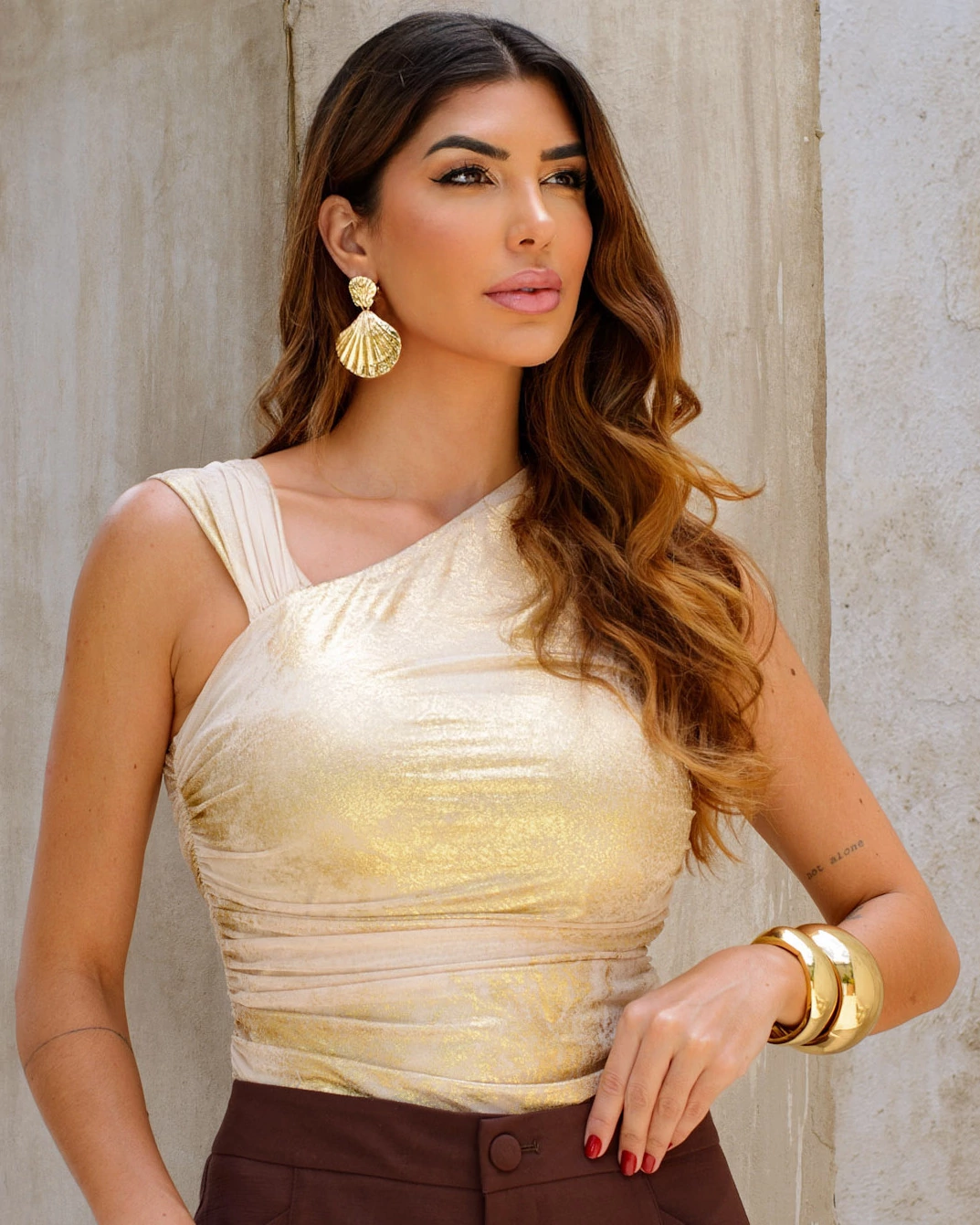 Namine - blusa shine assimé - 3259