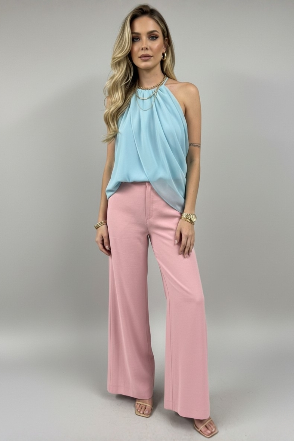 Namine - blusa dupla pétala - 3007