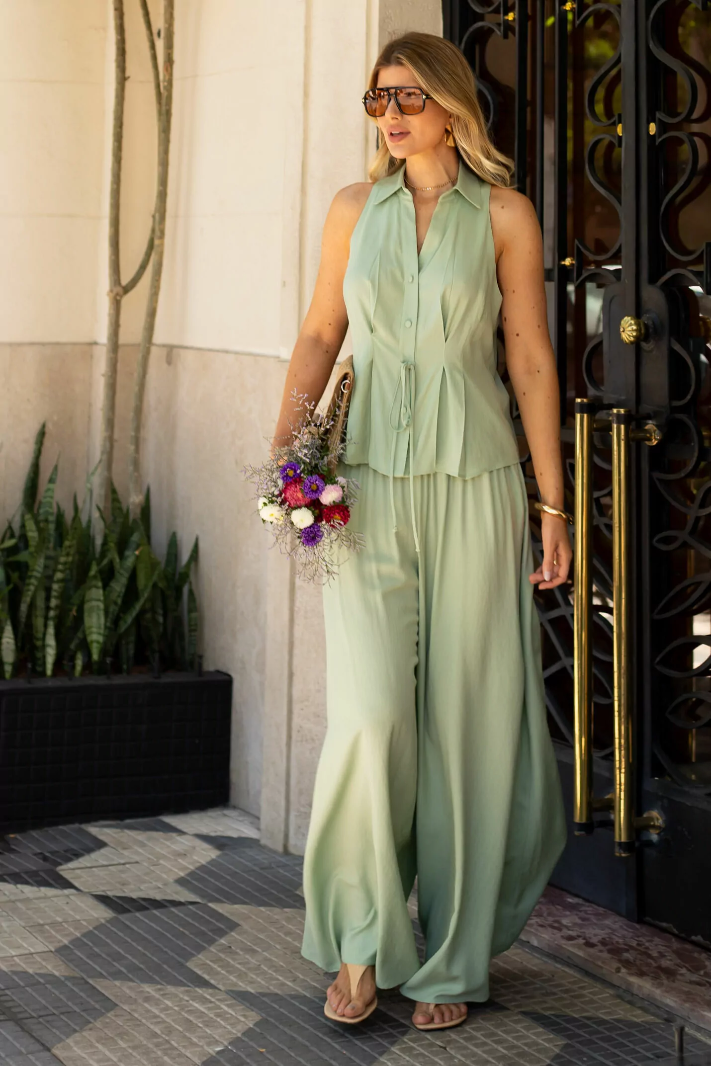 Namine - blusa gola c/amarr - 3224