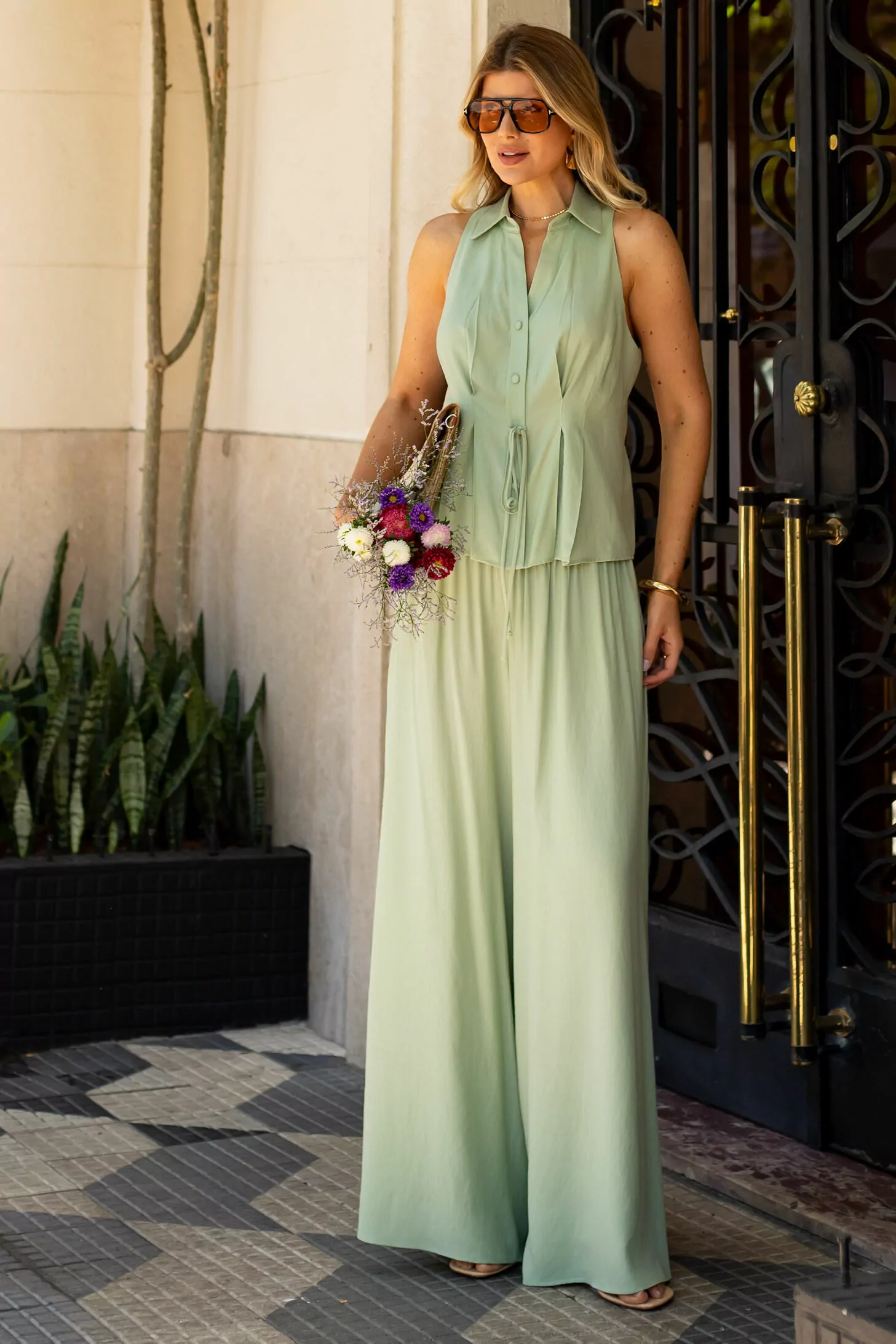 Namine - blusa gola c/amarr - 3224