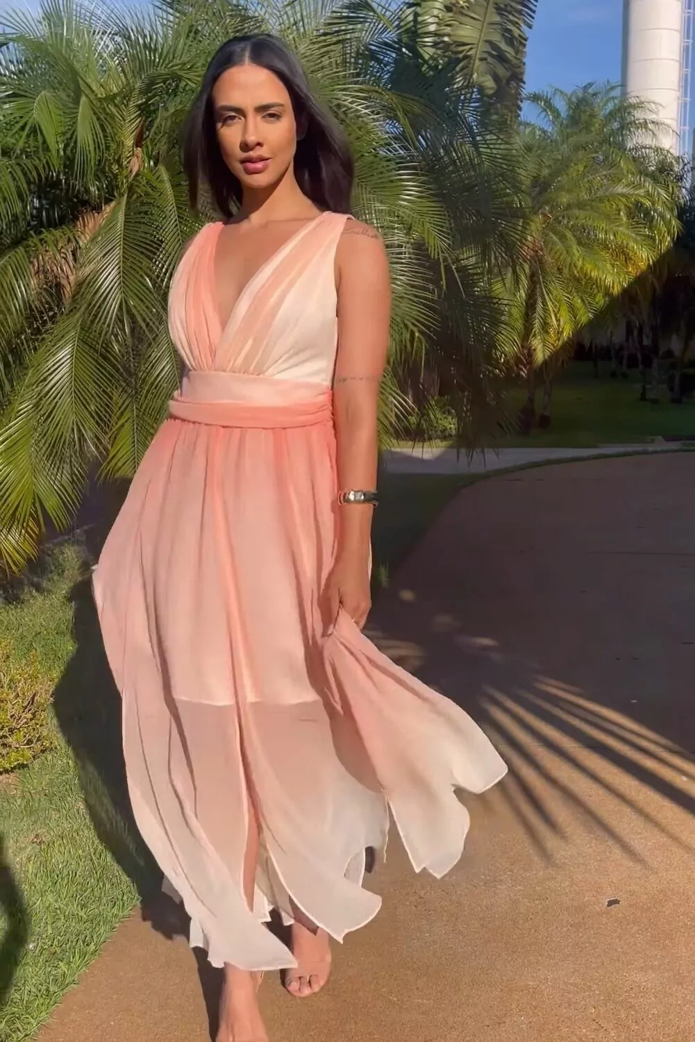 Namine - vestido ombré fend - 3222