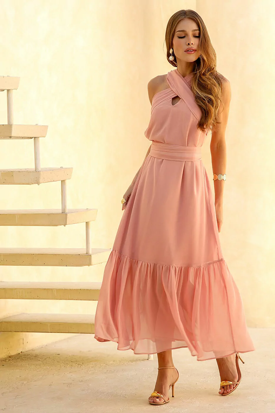 Namine - vestido com faixa - 3254