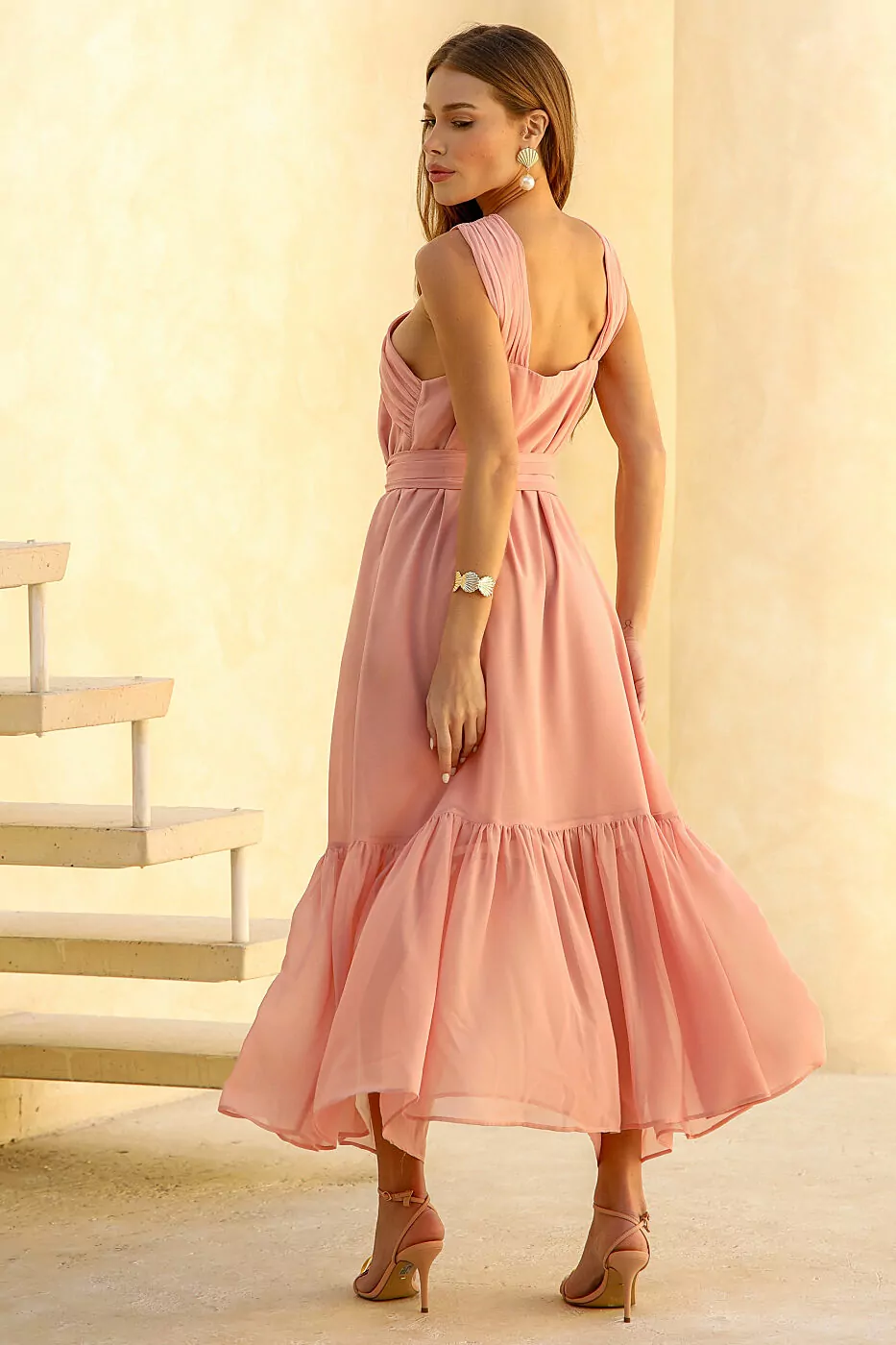 Namine - vestido com faixa - 3254