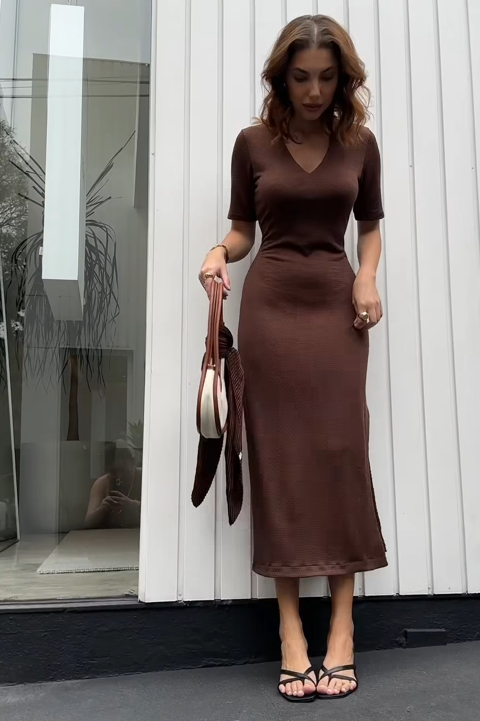 Namine - vestido m/c. fenda - 3068