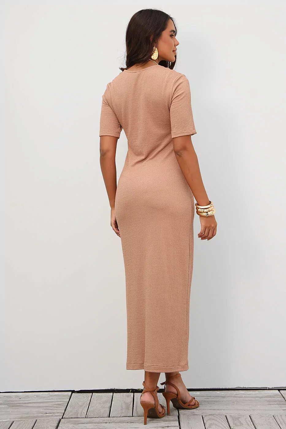 Namine - vestido m/c. fenda - 3068