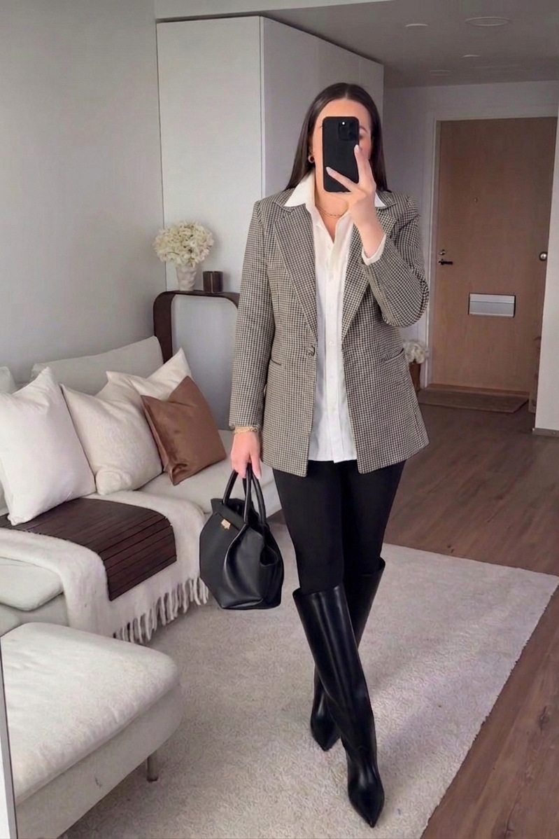 Blazer Pied Poule