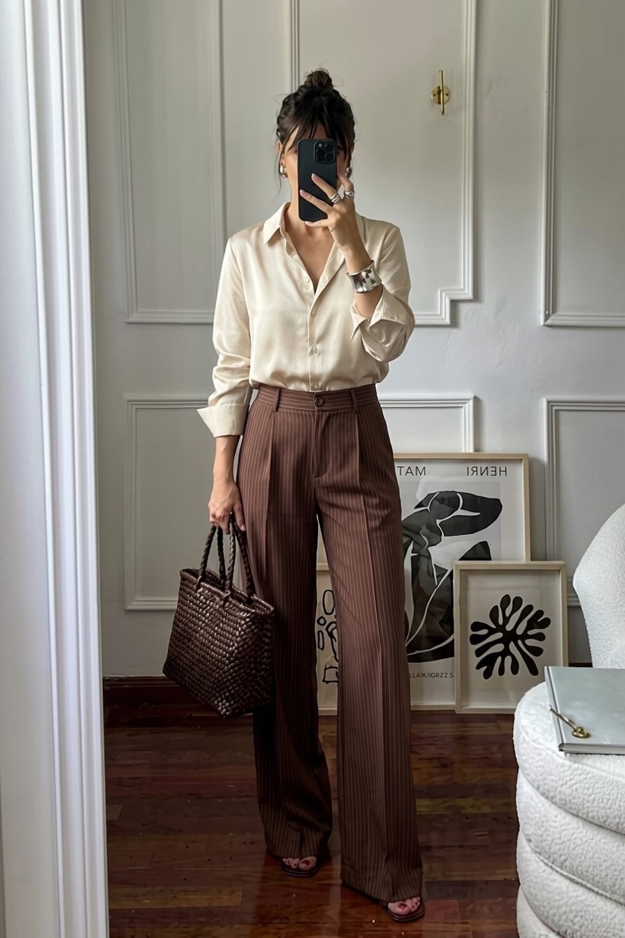 Calça Reta Risca